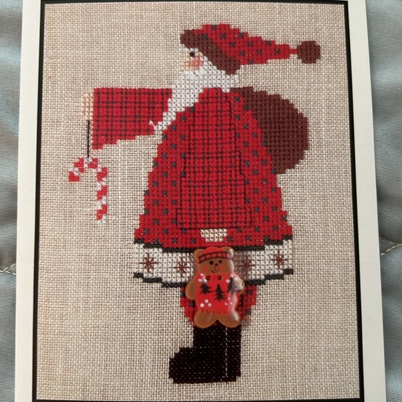 3 Santa Counted Cross Stitch Patterns - Picture 7 of 7